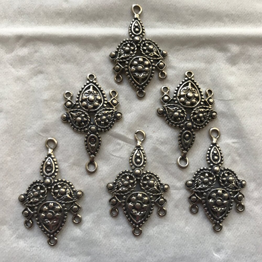 NWT Thai Silver Chandelier Earring Parts or Connectors